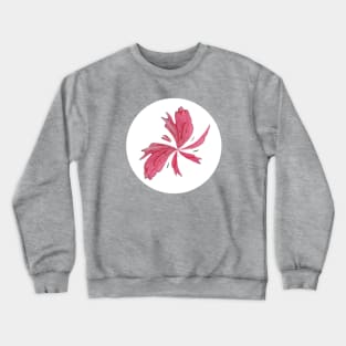 Pink Ribbon Design Crewneck Sweatshirt